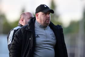 Syngenta manager Gordon Wylde has led the Dyes to the top of the table with two games to go (Pictures: Michael Gillen)