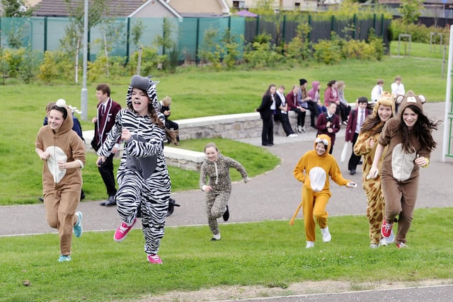 Race of the animal onesies.