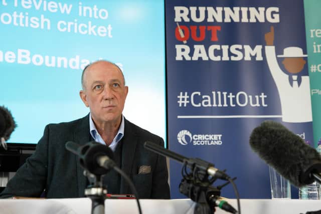 Sport Scotland chief executive Stewart Harris spoke at Monday's Cricket Scotland press conference (Photo: Craig Williamson/SNS Group)