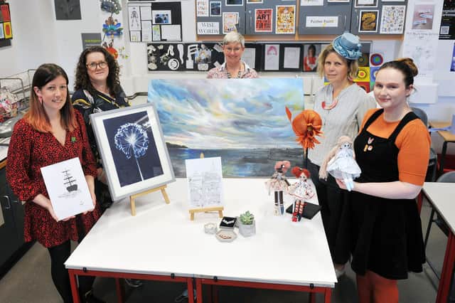 Members of Denny Collective: Karen Macready, must-illustration; Katherine Gallagher, Braw Artworks; Charity McArdle; Fiona Macfarlane, Fimac Design and Michelle Sloan, Michelle and Patch. Not pictured Robert Laing, Tri Geometrica.