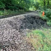 Landslides affecting a stretch of the Bo'ness and Kinneil Railway line are estimated to cost around £100,000 to repair.  (Pic: SRPS)