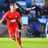 Kai Kennedy has only netted twice in his time at Falkirk so far, but his direct play down the wing has caused opposition teams constant trouble (Pics by Michael Gillen)