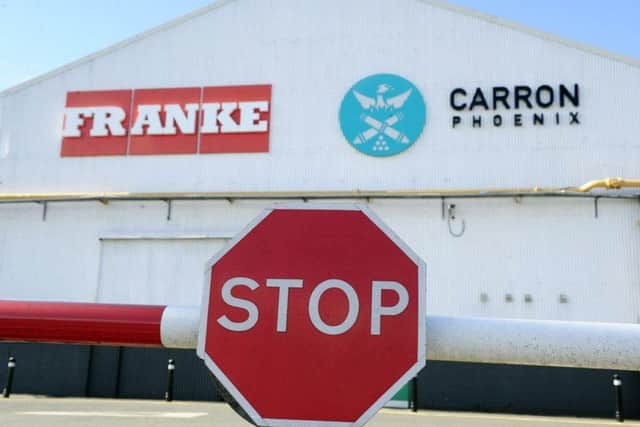 Franke UK has announced proposals to close its warehouse operation in Carron (Picture: Submitted)
