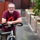 Cancer survivor John Dirom is off on his bike again to raise funds for another good cause