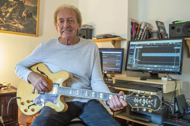 Founding member and original voice of the Bay City Rollers Nobby Clark in his home studio
