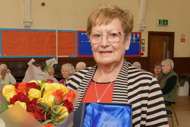 Betty Glen has added another award to the CVS Falkirk & District Panel's Choice award she received last month. Pic: Michael Gillen