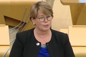 Falkirk East MSP Michelle Thomson gave her first speech at Holyrood last week