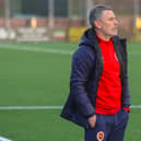 Stenhousemuir boss Gary Naysmith on the touchline (Pics by Scott Louden)