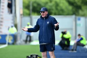 29-07-2023. Picture Michael Gillen. FALKIRK. Falkirk Stadium. Falkirk FC v Peterhead FC. Season 2023 - 2024.Viaplay Cup Group B. Scottish League Cup.:Falkirk v Peterhead (Photo: Michael Gillen)