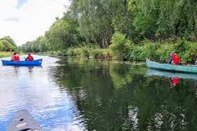 Saturday saw families take to the canal to carry out their clean up operation