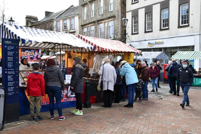 The events and activities tie in with the latest monthly Falkirk Producers Market which takes place on the High Street on Saturday.  Pic: Michael Gillen.