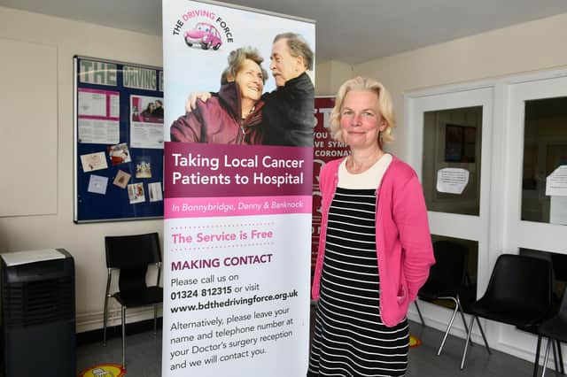 The Driving Force charity, founded by Dr Bridget McCalister MBE above, not only takes cancer patients to appointments it is now transporting people to locations to have their flu vaccinations