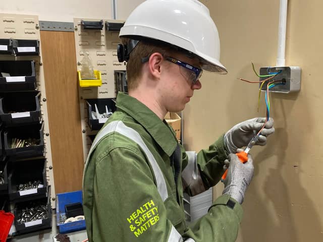 Calum Stoddart, engineering student at Forth Valley College