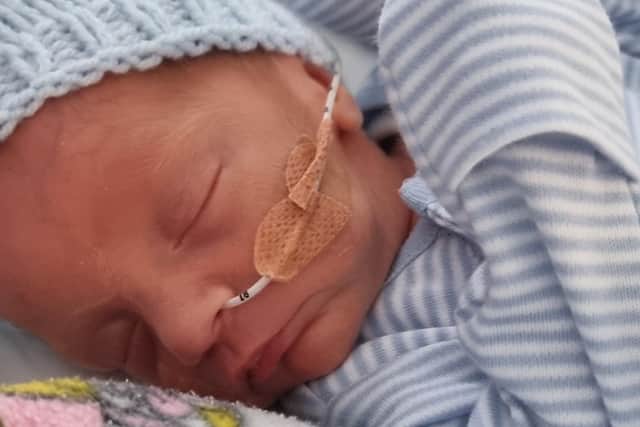 Cole Inglis was born ten weeks premature.