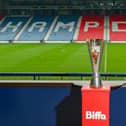 The Scottish Women's Cup trophy with it's new sponsorship (Picture: Colin Poultney/SWF)