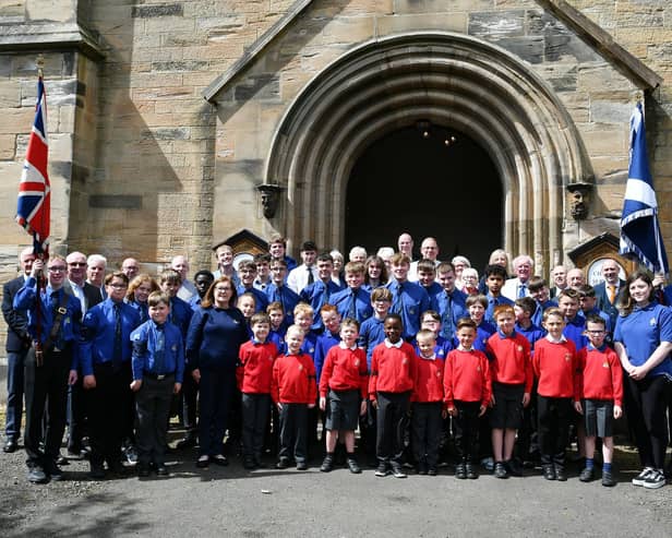 Full company pic with past members and officers, except as pointed out by the current captain, you never leave the BB so you are always a member not a past member.    (Pics: Michael Gillen)