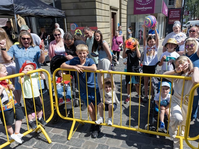 Lots of smiles in the sunshine.