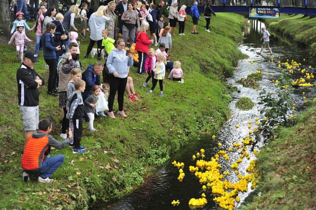 The first duck race in two years was a big success