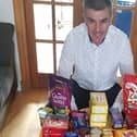 Larbert mortgage advisor Maurice Robinson has, along with Eileen McKenzie, helped organised donations of biscuits for front line NHS staff