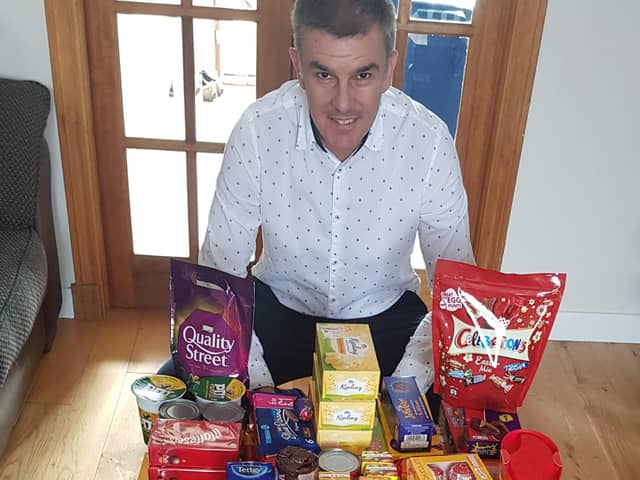 Larbert mortgage advisor Maurice Robinson has, along with Eileen McKenzie, helped organised donations of biscuits for front line NHS staff