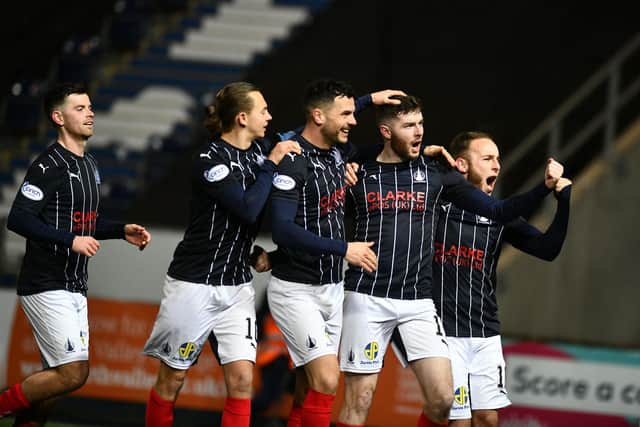 Aidan Keena scored from the spot to give Falkirk the lead in the match