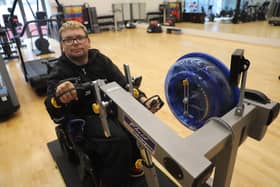 James  McCrandles works out at the FVC gym
(Picture: Submitted)
