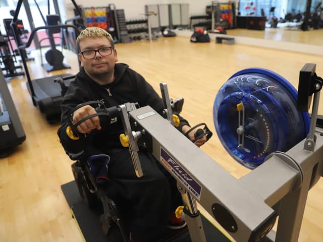 James  McCrandles works out at the FVC gym
(Picture: Submitted)
