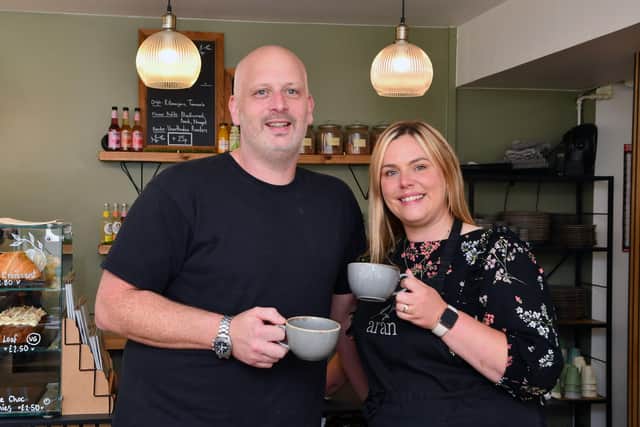 Martin and Laura Pickersgill will open the doors to Aran in Falkirk this week.  Pic: Michael Gillen.