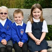 This trio started at Blackness Primary last August but as a question mark hangs over the school's future there many not be many more new starts. Pic: Michael Gillen