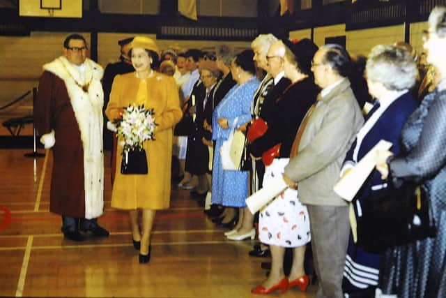 Mariner Centre opened by HRH Queen Elizabeth. July 5 1985.