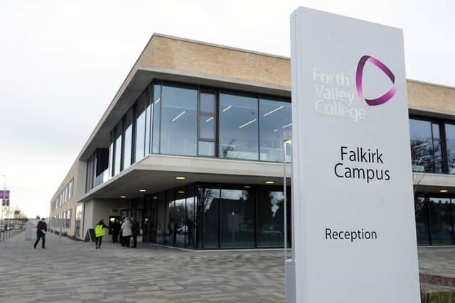 Classes will be cancelled for two days at Forth Valley College's three campuses due to lecturer strikes. Picture: Michael Gillen.