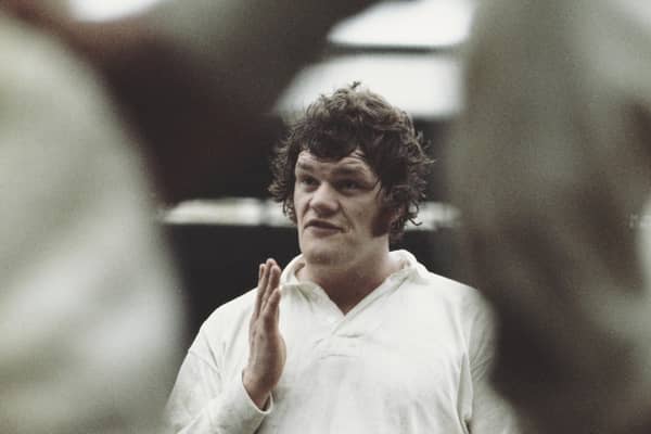 MYSTERY PLAYER: Who is this former England captain and British & Irish Lions player, pictured back in the spring of 1975 at Twickenham? (Photo: Don Morley/Getty Images/Hulton Archive)