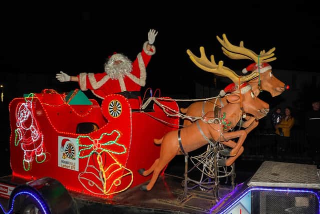 Larbert Round Table has cash to donate to worthy causes courtesy of the recent Santa sleigh tours. Pic: Scott Louden