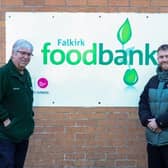 Falkirk Food Bank chairman Alastair Blackstock and OWNNIT's Liam Healy
(Picture: Submitted)