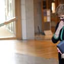 Scottish First Minister Nicola Sturgeon at the Scottish Parliament in Edinburgh picture: PA