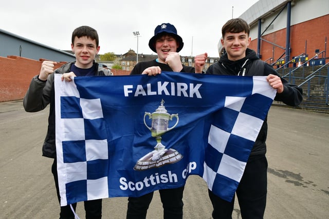 Around 9000 Falkirk fans are at Hampden Park for the semi-final against Inverness Caley Thistle