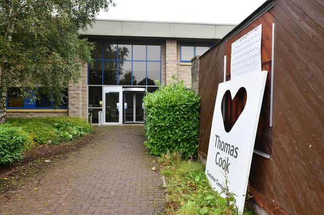 Former Thomas Cook premises which Falkirk Council plan to use to replace municipal buildings.