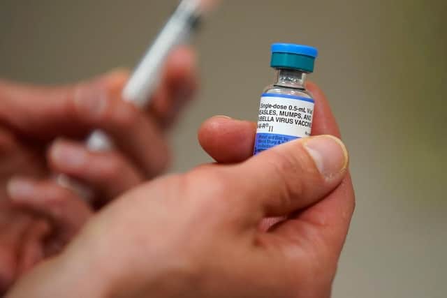 People are being urged to get vaccinated as measles cases rise. Pic: Getty Images
