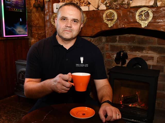 Fraser Cromar's office as East Stirlingshire CEO will be based at The Canal Inn in Camelon, which he runs (Pic Michael Gillen)