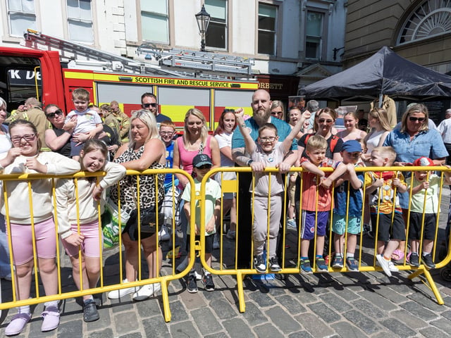 It was a busy day in the town centre.