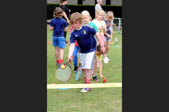 Gentle volley back over the net.