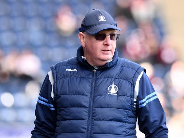 Falkirk manager John McGlynn has been nominated for the PFA Scotland Manager of the Year Award after leading the Bairns to the League One title in style (Photo: Michael Gillen)