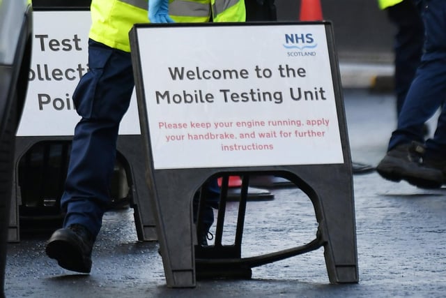 Falkirk topped the list of Scottish local authority of weekly positive COVID-19 tests by a large margin