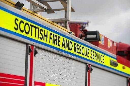Fire crews were called to the blaze in Carronshore last night.