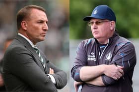 Celtic boss Brendan Rodgers has heaped praise on John McGlynn (Pictures: Michael Gillen/National World & Getty Images/Ian MacNicol)