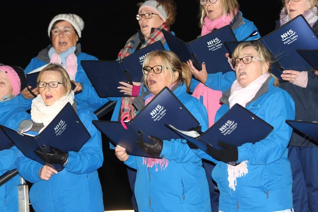 NHS Forth Valley's nurses choir took part in the service for the first time.