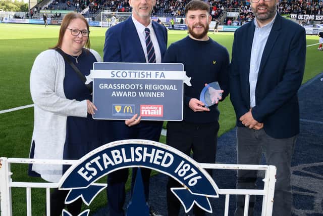 The Falkirk Foundation were awarded the 'Football for All' prize for their Down's Syndrome programme (Photo: Ian Sneddon)