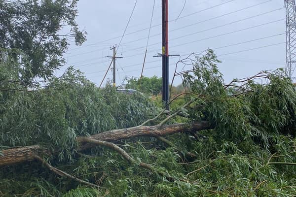 Storm Francis led to a power outage which left a 1000 people in the Airth area without electricity