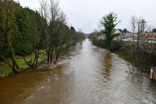 River Carron bursting its banks (Pic: Michael Gillen)