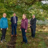 Leader of West Lothian Council, Lawrence Fitzpatrick, Head of Operational Service Jim Jack & Executive councillor for the environment Tom Conn, joined Open Space Ecology and Biodiversity Officers Becky Plunkett and Hannah Crow.